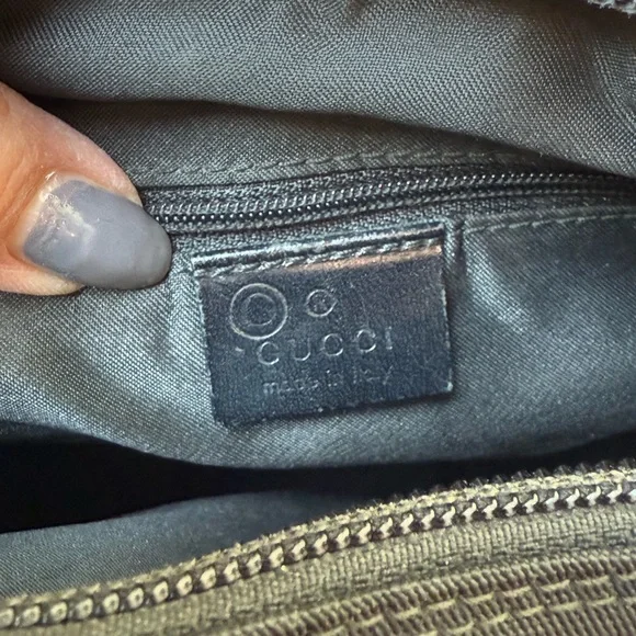 Gucci black bamboo handle bag vintage with COA - Picture 8 of 17